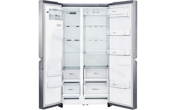 LG GSL6611PS - Vue de l'int&eacute;rieur (cr&eacute;dit : Boulanger)