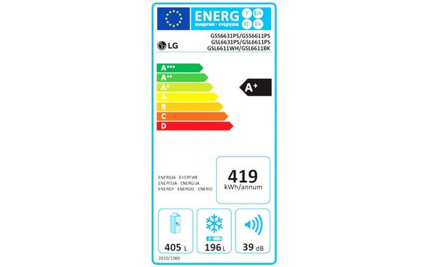 LG GSL6611PS - &Eacute;tiquette &eacute;nergie