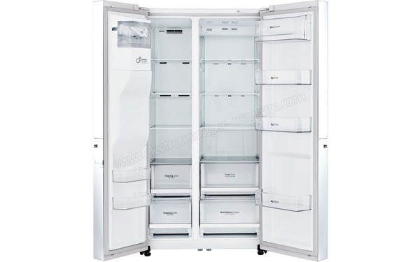 LG GSL6611WH - Vue de l'int&eacute;rieur (cr&eacute;dit : Boulanger)