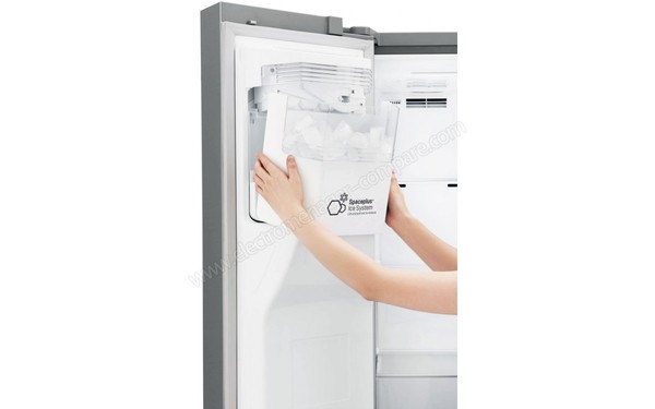 LG GSL6646PS - Fabrique de gla&ccedil;ons (cr&eacute;dit : Boulanger)