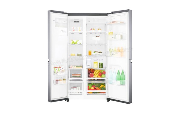 LG GSL6661PS - Vue de l'int&eacute;rieur (cr&eacute;dit : Darty)