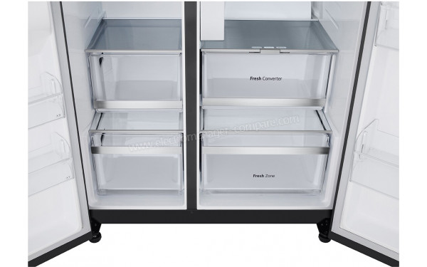 LG GSLC40EPFE - Bac fra&icirc;cheur partie r&eacute;frig&eacute;rateur et tiroirs partie cong&eacute;lateur