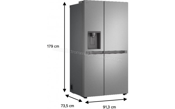 LG GSLC40PYFE - Dimensions