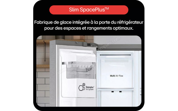 LG GSLC40PYFE - Fabrique &agrave; gla&ccedil;ons