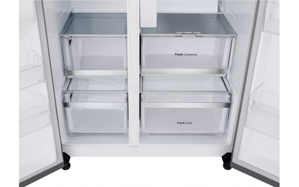 LG GSLC40PYFE - Bacs fra&icirc;cheurs partie r&eacute;frig&eacute;rateur et tiroirs partie cong&eacute;lateur