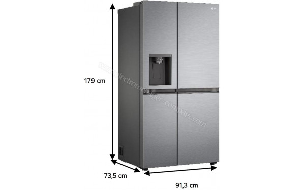LG GSLC40PYSE - Dimensions