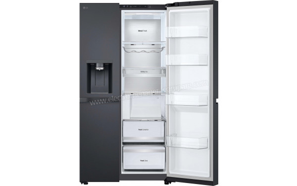 LG GSLE90EVAC - Vue de l'int&eacute;rieur partie r&eacute;frig&eacute;rateur