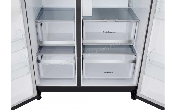 LG GSLE90EVAC - Bacs fra&icirc;cheurs partie r&eacute;frig&eacute;rateur et tiroirs partie cong&eacute;lateur