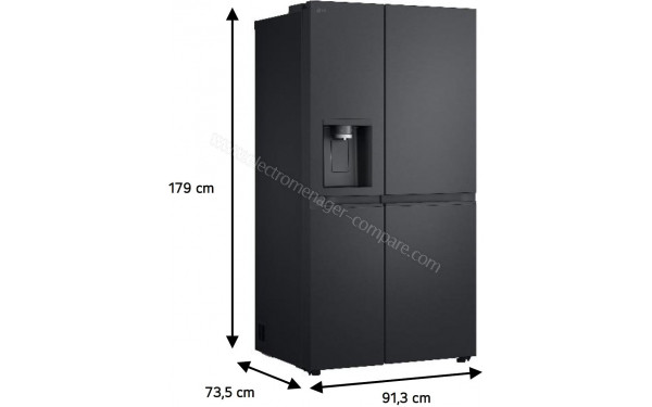LG GSLE90EVAC - Dimensions