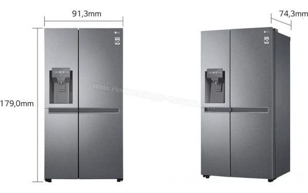LG GSLV30DSXF - Dimensions