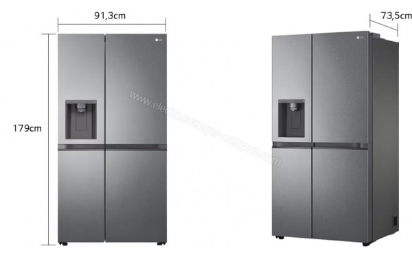 LG GSLV50DSXF - Dimensions