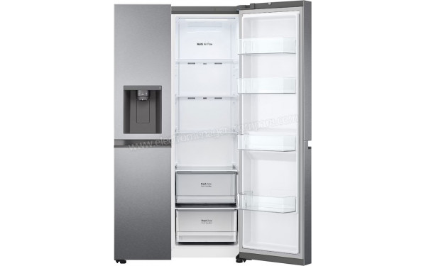 LG GSLV50DSXF - Vue de l'int&eacute;rieur partie r&eacute;frig&eacute;rateur