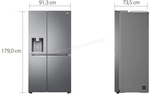 LG GSLV70DSTF - Dimensions