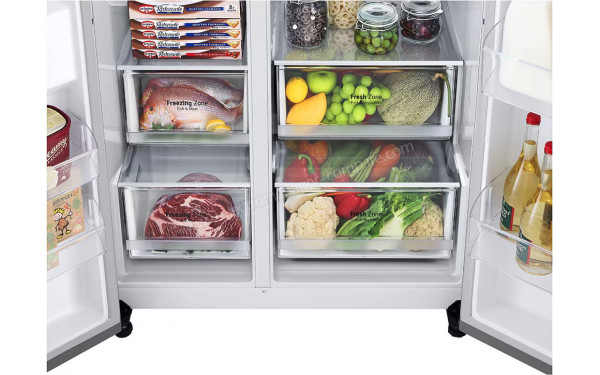 LG GSLV70PZTD - Partie basse de l'appareil