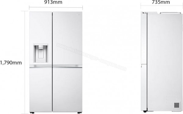 LG GSLV70SWTF - Dimensions