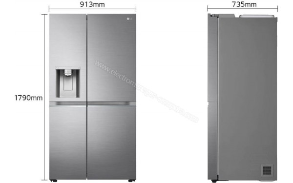 LG GSLV80PZLF - Dimensions