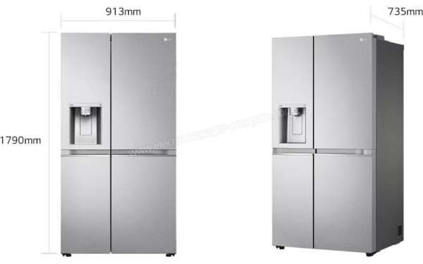 LG GSLV91MBAC - Dimensions