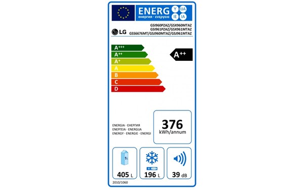 LG GSS6676MT - &Eacute;tiquette &eacute;nergie