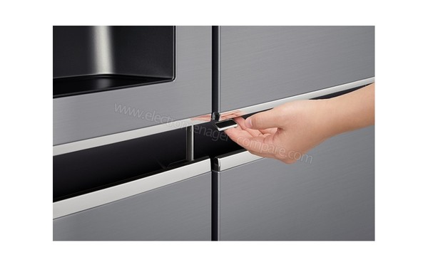 LG GSS6691PS - Vue de la poign&eacute;e int&eacute;gr&eacute;e