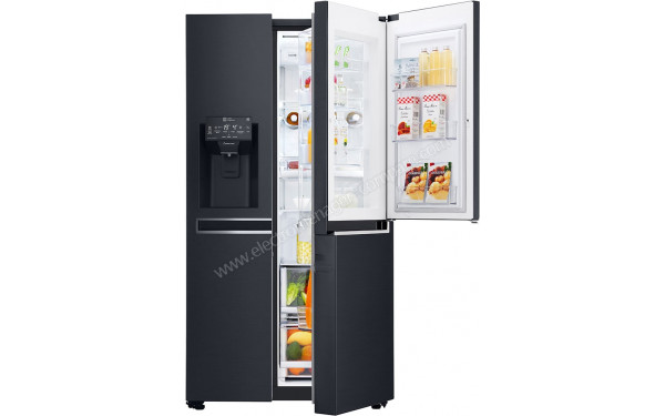 LG GSS6871MC - Vue de face home bar ouvert