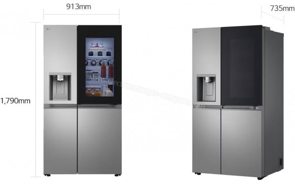 LG GSXE80PYBD - Dimensions