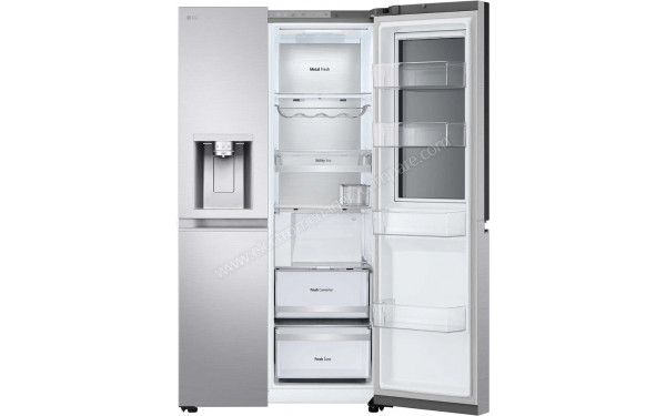 LG GSXE90BSAD - Vue de l'int&eacute;rieur partie r&eacute;frig&eacute;rateur