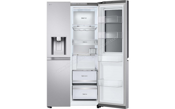 LG GSXE90MBAD - Vue de l'int&eacute;rieur partie r&eacute;frig&eacute;rateur