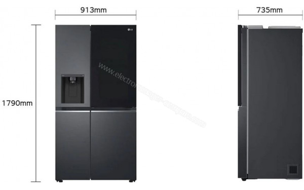 LG GSXV80MCLE - Dimensions