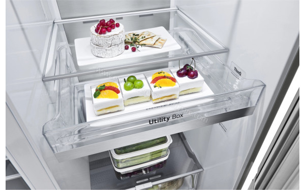 LG GSXV90BSDE - Bac fra&icirc;cheur et clayettes