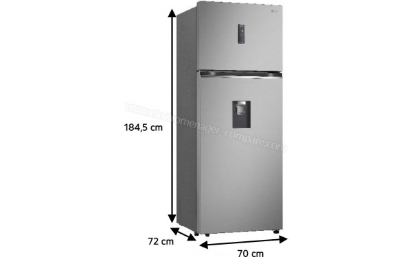 LG GTFV44PYBKD - Dimensions