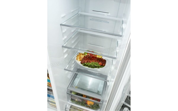 LG GWL2723NS - Vue de l'int&eacute;rieur du r&eacute;frig&eacute;rateur (cr&eacute;dit : Boulanger)