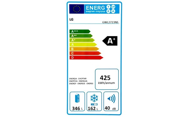 LG GWL2723NS - &Eacute;tiquette &eacute;nergie