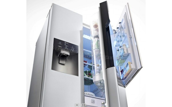 LG GW-S6038AC - Vue en perspective de la porte de droite doublement ouverte