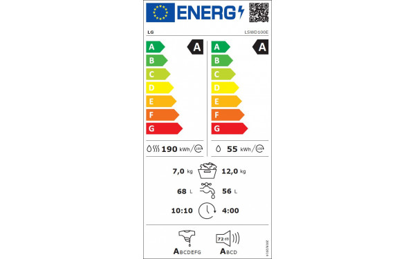 LG LSWD100E Import EU - &Eacute;tiquette &eacute;nergie v2