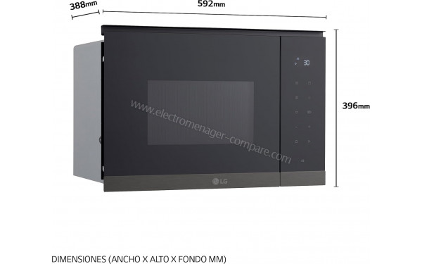LG MG7Z2593B - Dimensions