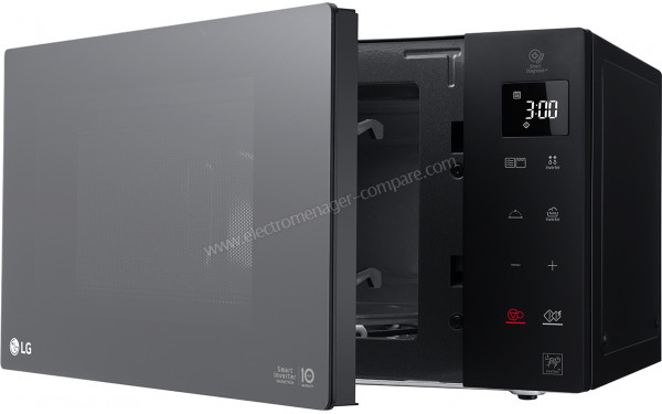 LG MH6535GDR - Vue 3/4 droite porte ouverte