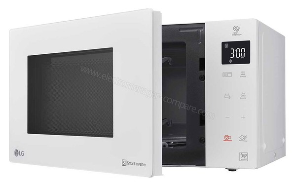 LG MH6535GIH - Vue 3/4 droite porte ouverte