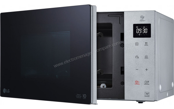 LG MH7235GPSS - Vue 3/4 droite porte ouverte