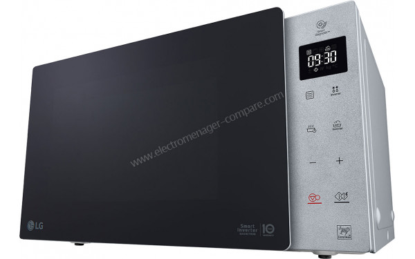 LG MH7235GPSS - Vue en contre-plong&eacute;e 3/4 droite