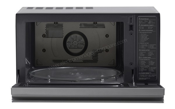 LG MJ3965ACS - Vue de face, porte ouverte