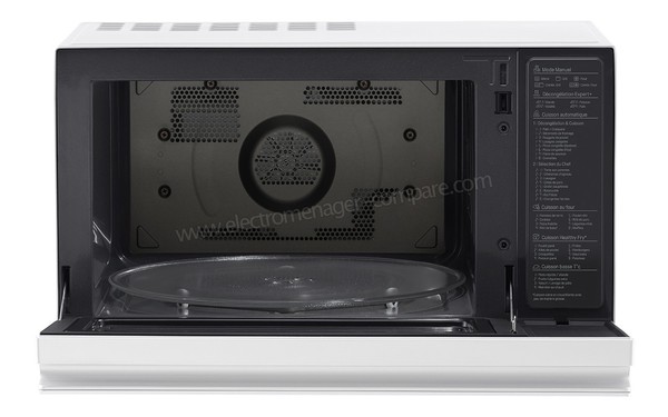 LG MJ3965BPH - Vue de face, porte ouverte