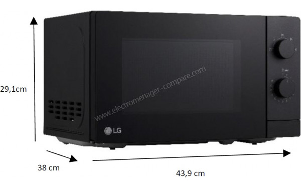 LG MS2082F - Dimensions