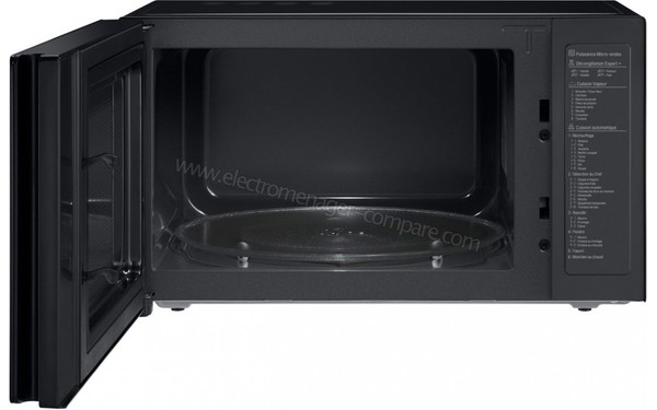 LG MS3265DDS - Vue de face porte ouverte  (cr&eacute;dit : Darty)