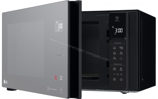 LG MS3295DDR - Vue 3/4 droite porte ouverte