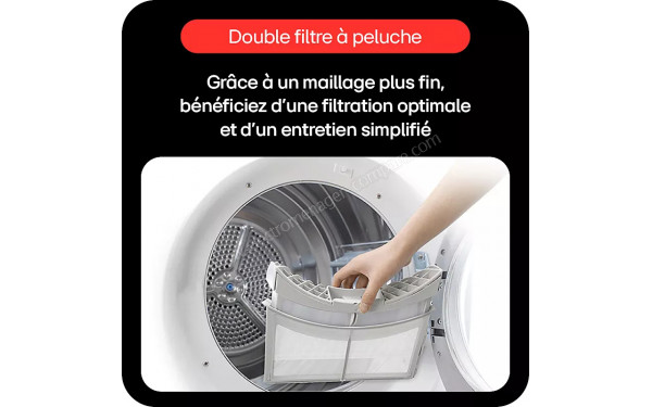 LG RH0X76WH - Double filtre &agrave; peluches