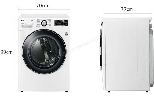 LG RH6P12WH - Dimensions
