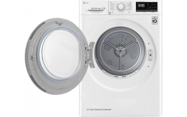 LG RH8030WH - Vue de face hublot ouverture &agrave; gauche