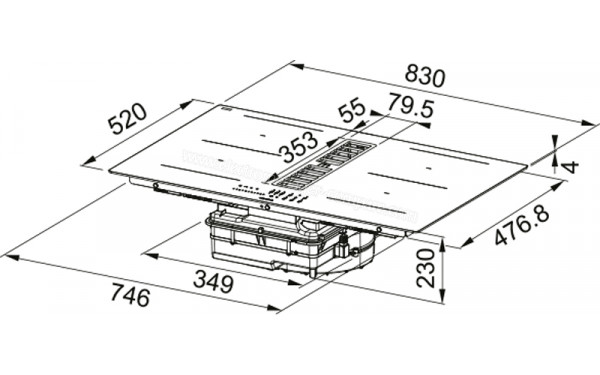 LG RH8P12WH - Dimensions