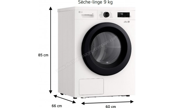 LG RH9B15WH - Dimensions