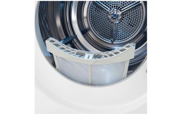 LG RH9V71WH - Vue du filtre de porte (cr&eacute;dit : Boulanger)